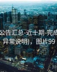 99图库-公告汇总-近十期-完成核验(含异常说明)，图片99