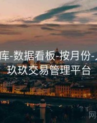 玖玖图库-数据看板-按月份-入口页，玖玖交易管理平台